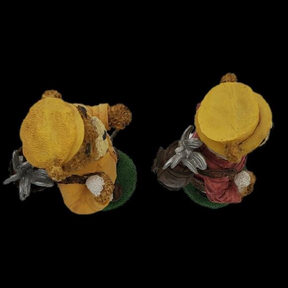 Two LOI Distributing 5 1/2" Paper Mache Grandpa Golf Figurines Decor Brown Bears - Picture 7 of 8